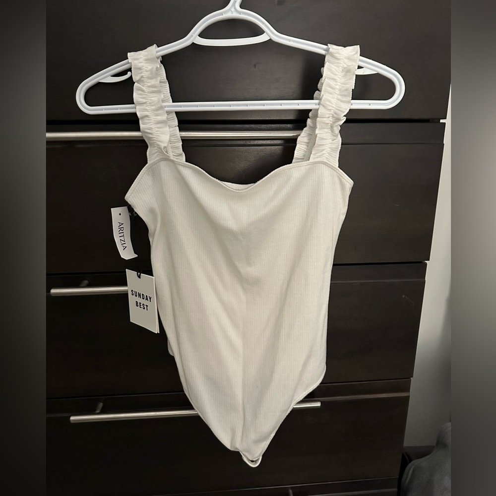 Sunday Best Ruffle Strap Bodysuit